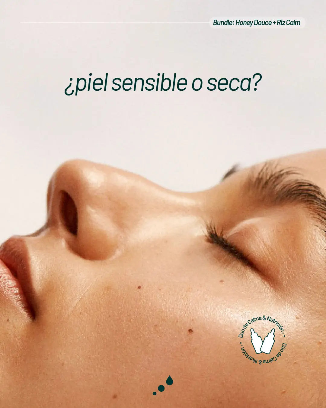 Ritual Calma y Restauración de Aetheria con Riz Calm y Honey Douce, tratamiento hidratante y nutritivo para piel sensible o seca.