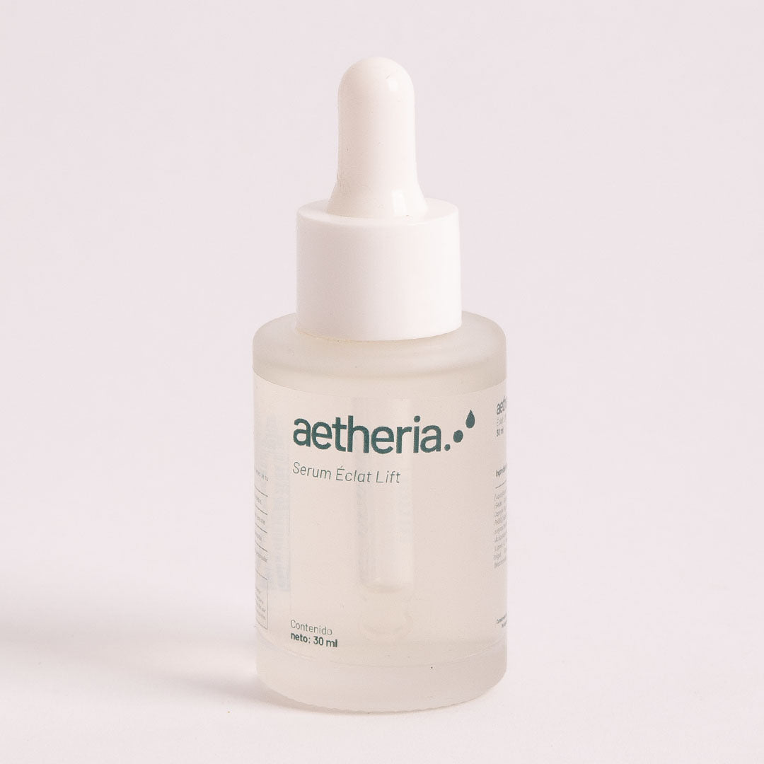 Sérum reafirmante antiedad Aetheria Éclat Lift con bakuchiol, niacinamida y ácido hialurónico para piel más firme y elástica